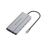 Adaptador Hub USB-C 10 en 1 Conceptronic USB 3.2 Gen 2 100W PD 8K