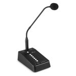 Micrófono Power Dynamics PMP M10 cuello de cisne para megafonía 6 zonas PoE