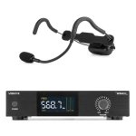 Micrófono Vonyx WSH20 inalámbrico UHF con receptor rack 19" y 16 canales