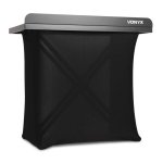 Cabina DJ Vonyx DBE100 Plegable 1 Metro Altura Regulable Licra Negra