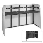 Cabina DJ XL Vonyx DB5 plegable aluminio con fundas licra