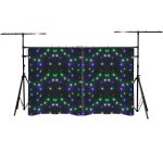 Pack Cortina LED BeamZ SPW96 + Puente Iluminación LB60 RGBW 3x2m