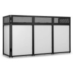 Cabina DJ Vonyx DBA200 Plegable 2 metros con Fundas Lycra Ignífugas