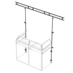 Puente de iluminación DJ Vonyx DB3L Ajustable 255 cm 45 kg