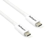 Cable Thunderbolt 3 Passif StarTech 2m 20Gbps PD 100W 4K Blanc