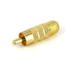 Adaptador Conversor Coaxial RG6 a RCA StarTech.com RCACOAXMF chapado en oro