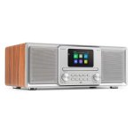 Radio portátil Audizio Palmi 60W RMS DAB+ Bluetooth USB CD plata