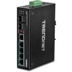 Switch industrial Trendnet TI-PG62 6 puertos Gigabit PoE+ DIN-rail