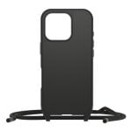 Funda OtterBox React Nylon Noir avec cordon pour iPhone 16 Pro