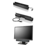 Haut-parleurs Lenovo Soundbar USB filaire 2,5 W RMS pour PC noir