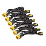 Kit de cables de alimentación APC AP8702S-WWX340 C13 a C14 con bloqueo 0,6 m Rojo 6 ud