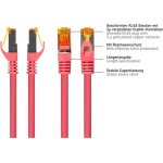 Cable de red Varia CAT7 S/FTP RJ45 15m TPE magenta