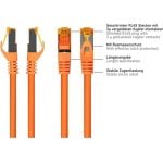 Cavo di rete VARIA CAT7 S/FTP RJ45 7,5 m TPE arancione