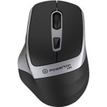 Ratón Powerton LIFE FLIXO inalámbrico 1600 DPI negro y plata 6 botones
