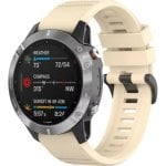 Cinturino orologio Beline Star Light silicone bianco 22 mm per Garmin