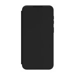 Funda para móvil Samsung Libro TPU y PU Negra con bolsillo para tarjetas para Galaxy A57 5G