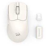 Ratón Redragon Axion M933 Conectividad Triple 45000 DPI Blanco 5 Botones