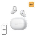 Auriculares QCY MeloBuds A30 sans fil Bluetooth 6.0 avec ANC, micro et IPX5 blanc
