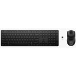 Tastatur HP 495C kabellos multidispositiv mit ambidextrischer Maus schwarz