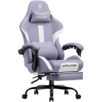 Cadeira Gaming Ergonómica GTPLAYER Ajustável Giratória Tecido Respirante - Roxa