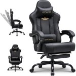 Silla de gaming GTPLAYER Ergonómica con Reposapiés y Soporte Lumbar