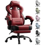 Chaise de jeu GTPLAYER Pu Leather Accoudoirs connectes 90-155 deg