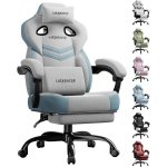 Chaise Gaming GTPLAYER Fabric Accoudoirs Connectes 90-155 Deg Gris