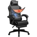 Silla Gaming GTPLAYER Doble Respaldo Funda Desmontable Reposapiés 150kg - Negro