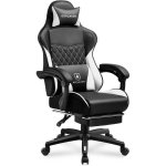 Silla Gaming GTPLAYER Doble Respaldo Reposapiés Funda Desmontable 150kg - Blanco