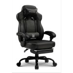 Silla gaming GTPLAYER ergonómica con reposapiés y soporte lumbar para personas grandes