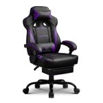 Chaise gaming GTPLAYER Ergonomique Repos-pieds 180 kg Lilas