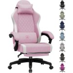 Silla Gaming GTPLAYER Transpirable Rosa con Reposapiés y Respaldo Reclinable