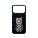 Nimmy Friends Lucky Fashion Series 3D Bestickte Schwarze Hülle für iPhone 17 Pro Max