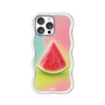 Funda para móvil YoungKit CHD4 Summer Wavy Silicona Blanco Cloud Dance compatible MagSafe para iPhone 16 Pro Max