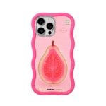 YoungKit Funda Wavy Silicone Rose Néon Compatible MagSafe pour iPhone 16 Pro Max