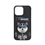 Capa Nimmy Friends Husky Bordada 3D para iPhone 16 Pro Max