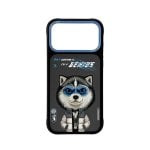 Nimmy Friends Husky 3D Bestickte Hülle für iPhone 17 Pro