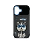 Nimmy Friends Husky Cool & Cute 3D Bestickte Hülle für iPhone 17