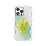 Funda Youngkit Wavy Silicone Blanc Uva Verde Compatible MagSafe iPhone 16 Pro Max