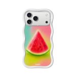 YoungKit Cover Wavy Silicone Bianco Sandía Compatibile MagSafe per iPhone 17 Pro Max
