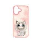 Nimmy Friends 3D Bestickte Hülle Pink Ragdoll für iPhone 17