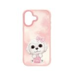 Nimmy Friends New Big-eye 3D Bestickte Hülle Pink für iPhone 17