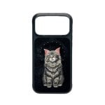 Nimmy Friends Lucky Fashion 3D Bestickte Hülle Schwarz für iPhone 17 Pro