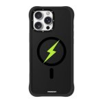 Cover Youngkit Lightning Silicone Nero Verde Compatibile MagSafe iPhone 16 Pro Max