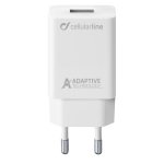 Cargador USB Cellularline Adaptive Fast Charger 15W Samsung Blanco