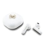Auriculares Guess TWS Logo 4G Sem Fios com Estojo de Carregamento Branco