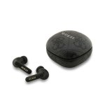 Auriculares Bluetooth sem fios Guess TWS ENC com estojo de carga preto design elegante