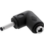 Adaptador DC Angulado 90° InLine 12V 2A Negro