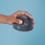 Ratón R-Go Tools RGOHEBAMLWL Bluetooth 1600 DPI Gris diseño vertical zurdos