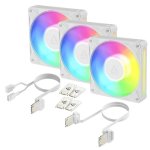 Raffreddamento Aria Arctic 120mm BioniX P12 A-RGB 3 ventole bianche